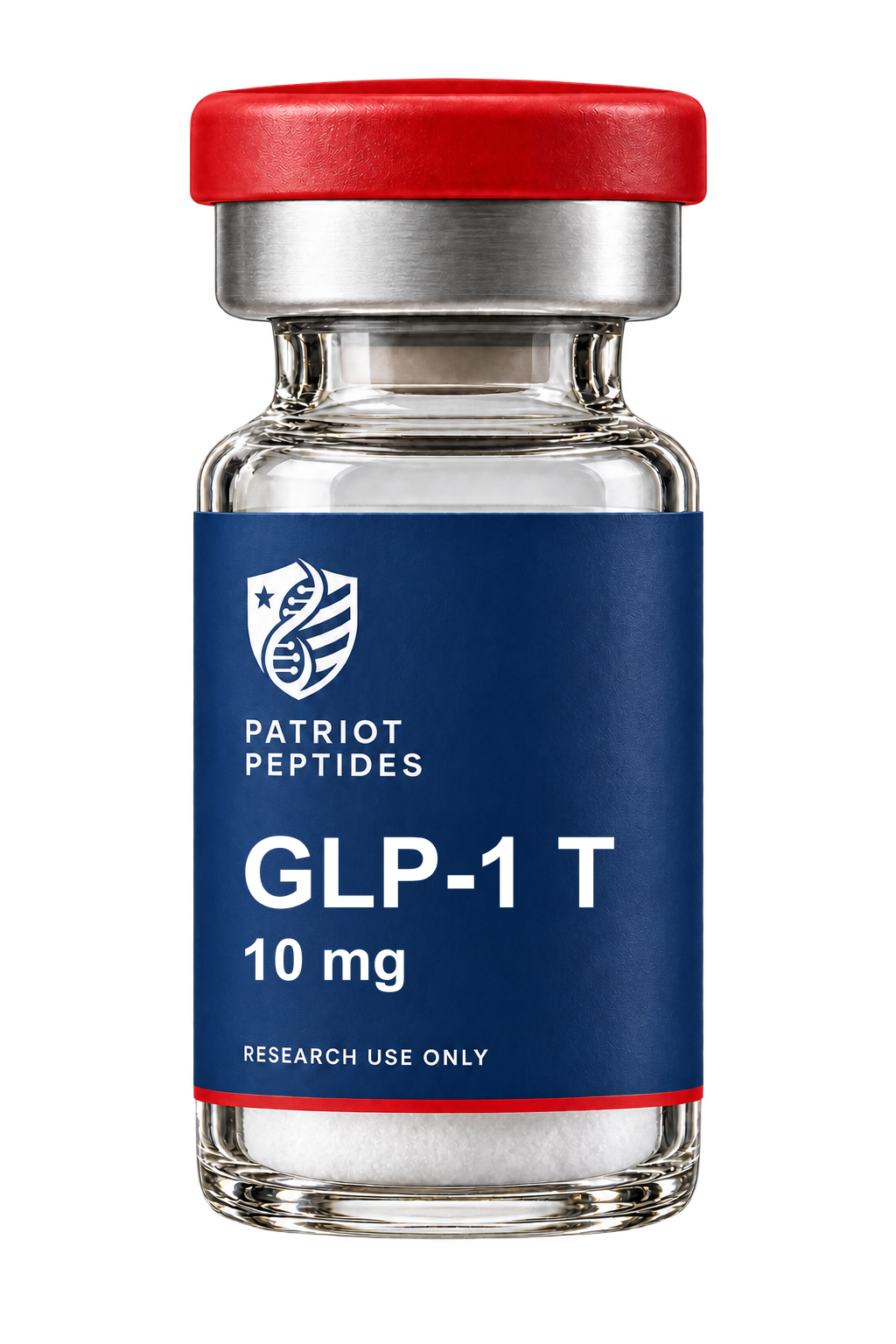 GLP-1 T 10mg research compound vial